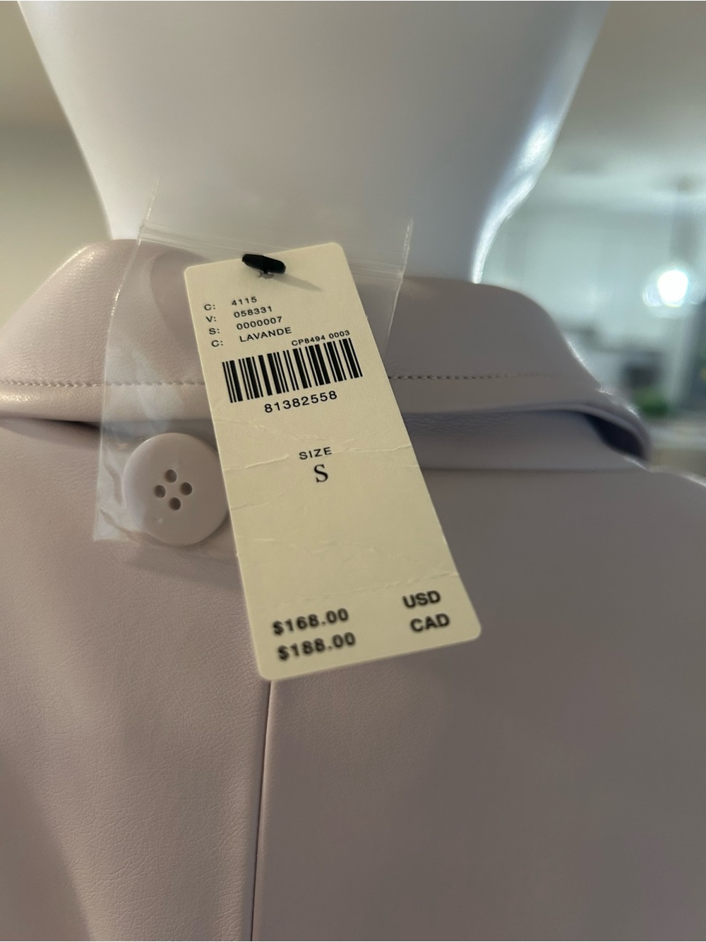 Anthropologie Faux Leather Blazer in Lavender
New With Tags - Picture 3 of 7